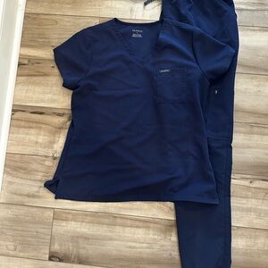 Jaanuu Deep Blue Medical Uniform